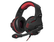 SVEN AP-G890MV Black/Red, Gaming Headphones with microphone, 2*3.5 mm (3 pin) stereo mini-jack, Non-tangling cable with fabric braid, Volume control, Cable length: 2.2m